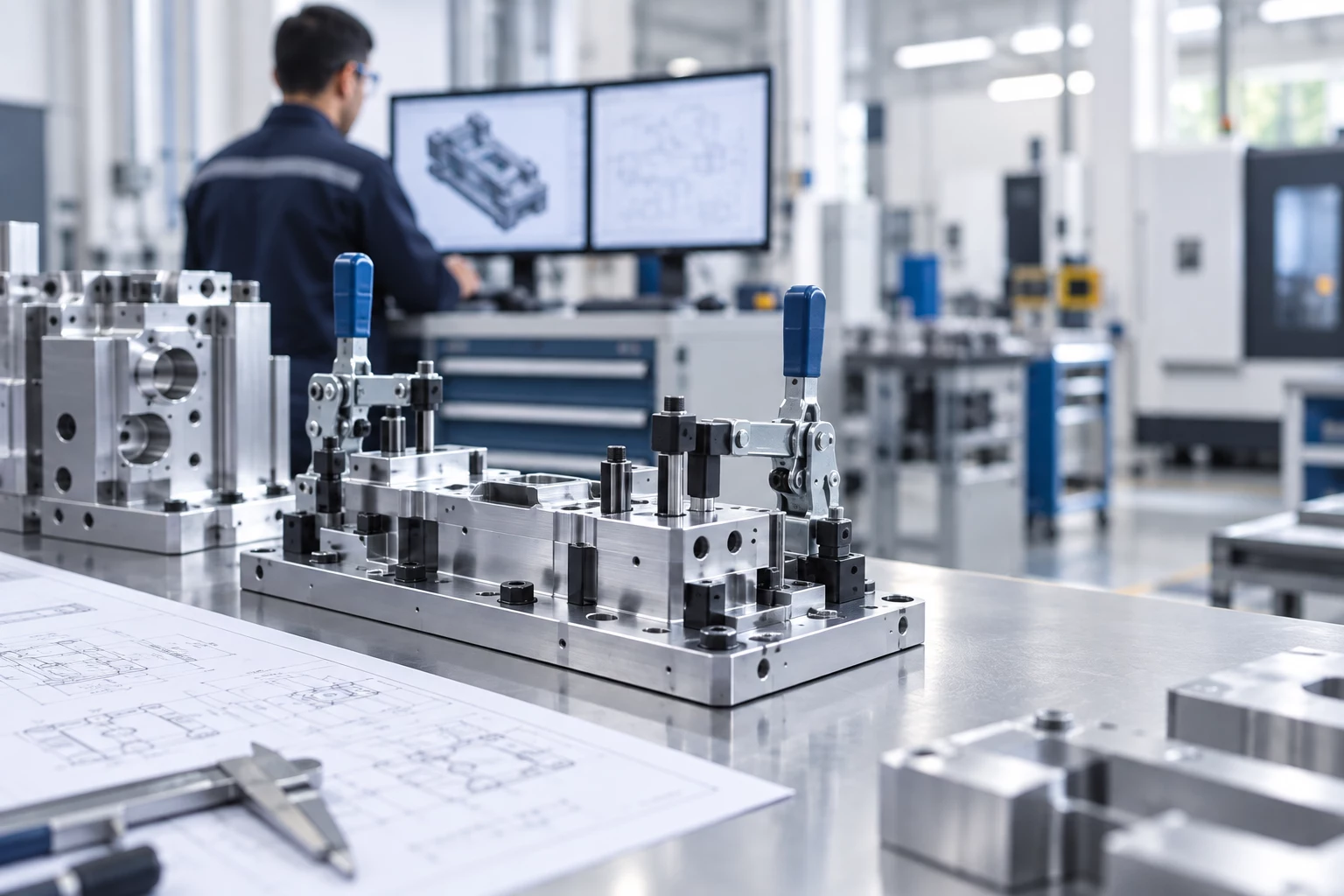 Dispositivo industrial de precisión diseñado y fabricado a medida